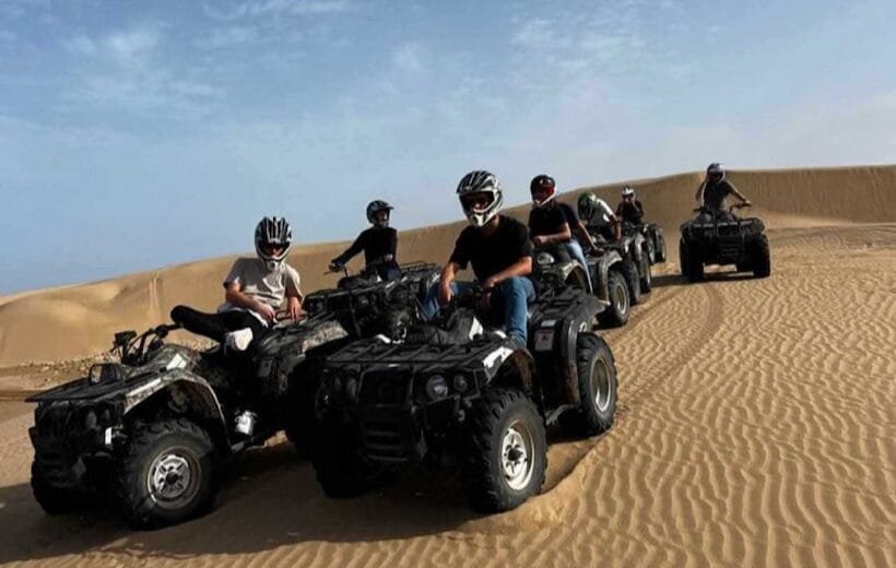 Quad bike and sandboarding adventure in Agadir dunes